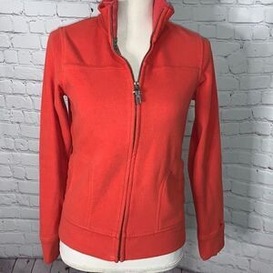 Esprit Orange Fleece Zip Up - XS